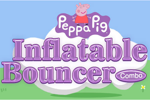 Peppa Pig inflatable slide combination trampoline