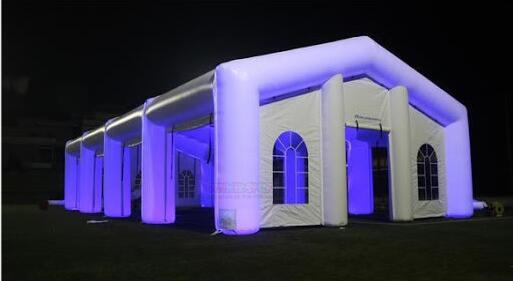 Factory price LED lighting inflatable tent wedding tent party tent