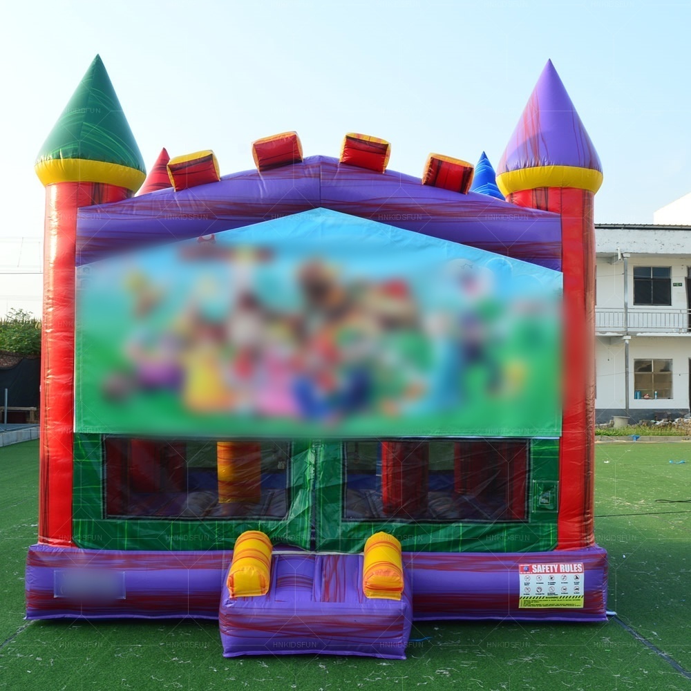 Multi Color Classic Medieval Bounce House Inflatable Castle for Sale ,jumping Castle Commercial Party Rental