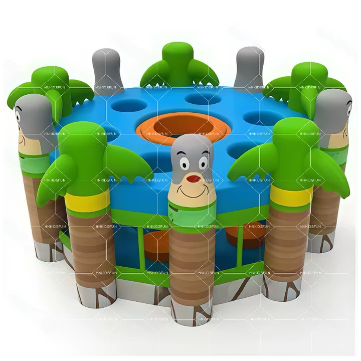 Durable Inflatable Hammer Mole Platform Camping Trip Scout Troop Outdoor Group Interaction Multiplayer Game
