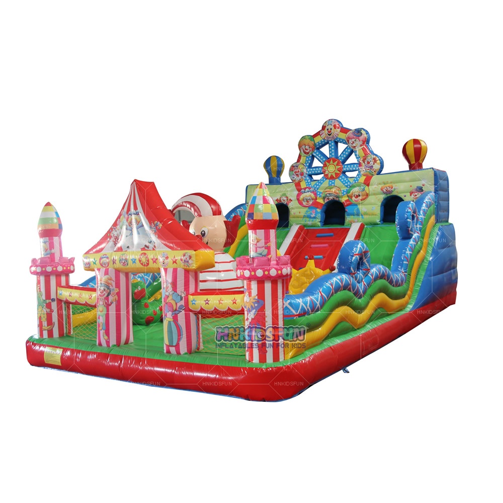 Crazy Ferris Wheel Castle Inflatable Bounce House Combo Air Bouncy Castle Bouncer for Children