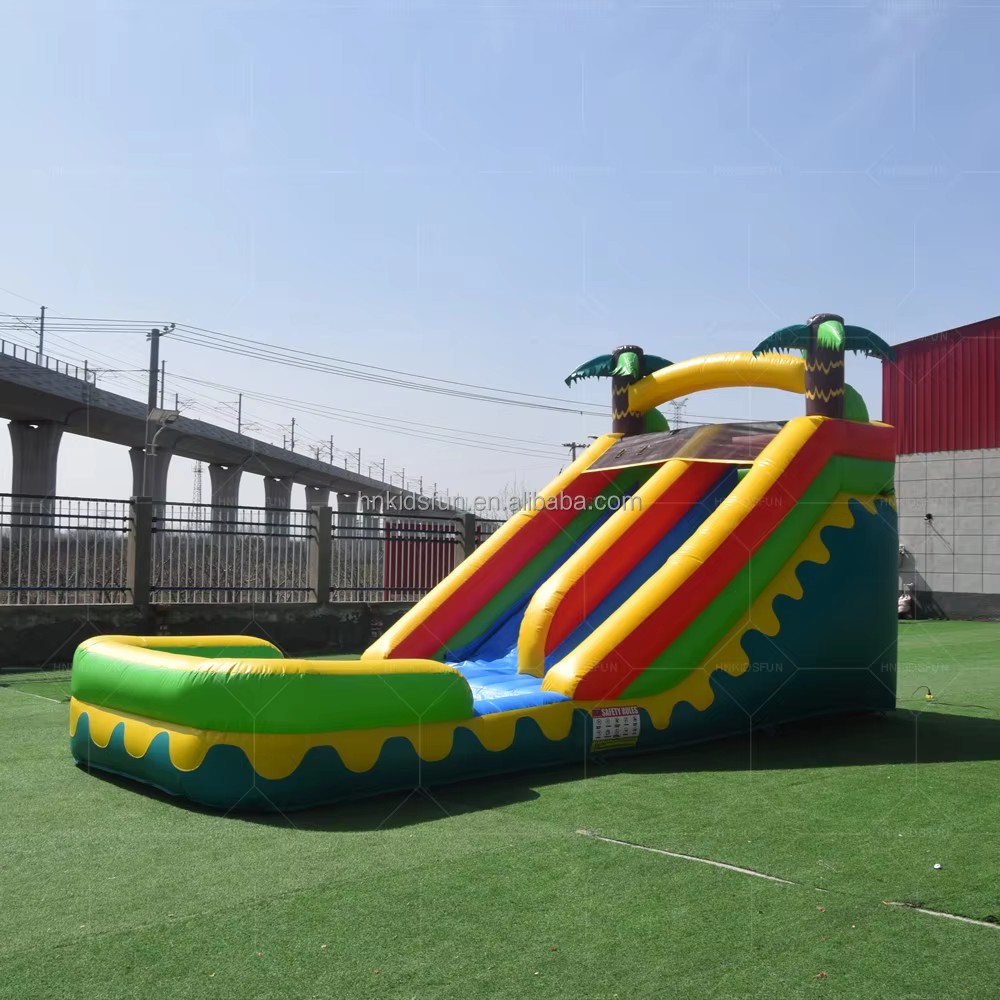 Outdoor Inflatable Water Slide Yellow Hot Sale Inflatable Bouncer Slide Water Slide for Swimming Pool