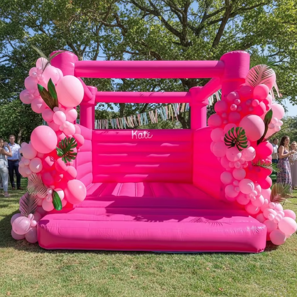 Inflatable Jumper Castle Transparent Jumpy Castle Inflatable Bouncer White Bouncy Castle for Wedding Commercial