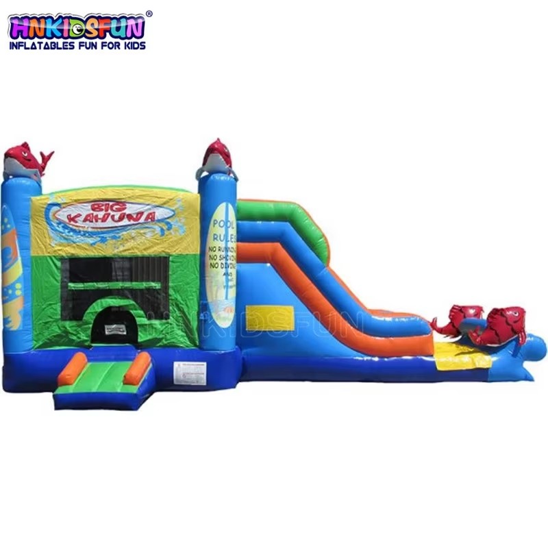 KFC62-Outdoor Kids Entertainment Bouncing Bouncer Big Bouncy Castle Bounce House Inflatable Combo Games
