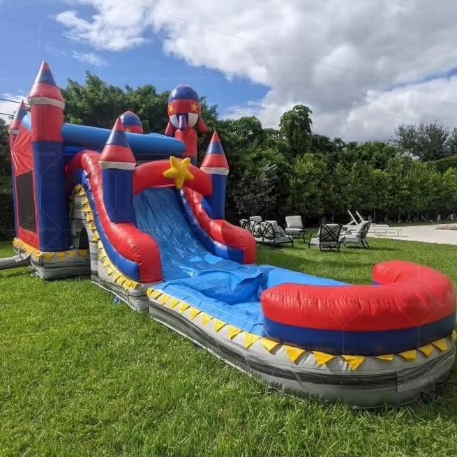 KFC72-Tough Inflatable Combo Slide Bounce House for Children Durable Jumping Inflatable Park Area