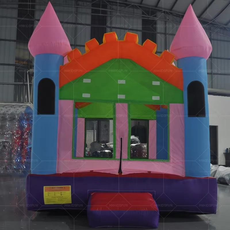 KFC83-Commercial Colorful Patchwork Inflatable Bounce House Castillo Inflable Inflatable Castle and Indoor Amusement Equipment