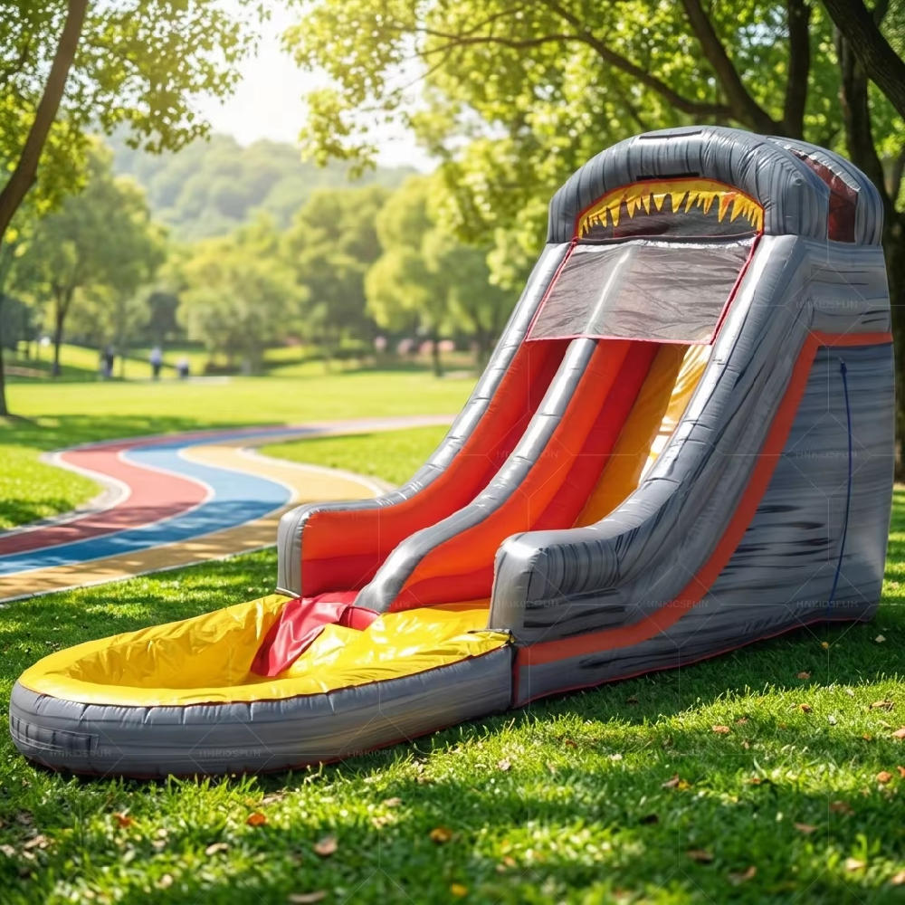 KFS077-Inflatable Water Slide Customize Commercial PVC Inflatable Water Slide Pool with Blower