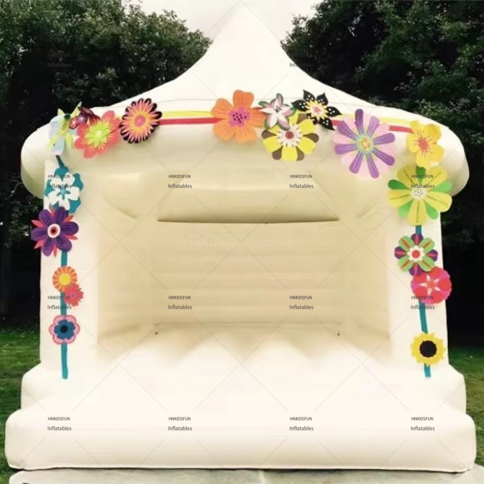 KFC130-High Quality Durable Wedding Event White Jumping House Castle Inflatable White Bouncy Castle for Party