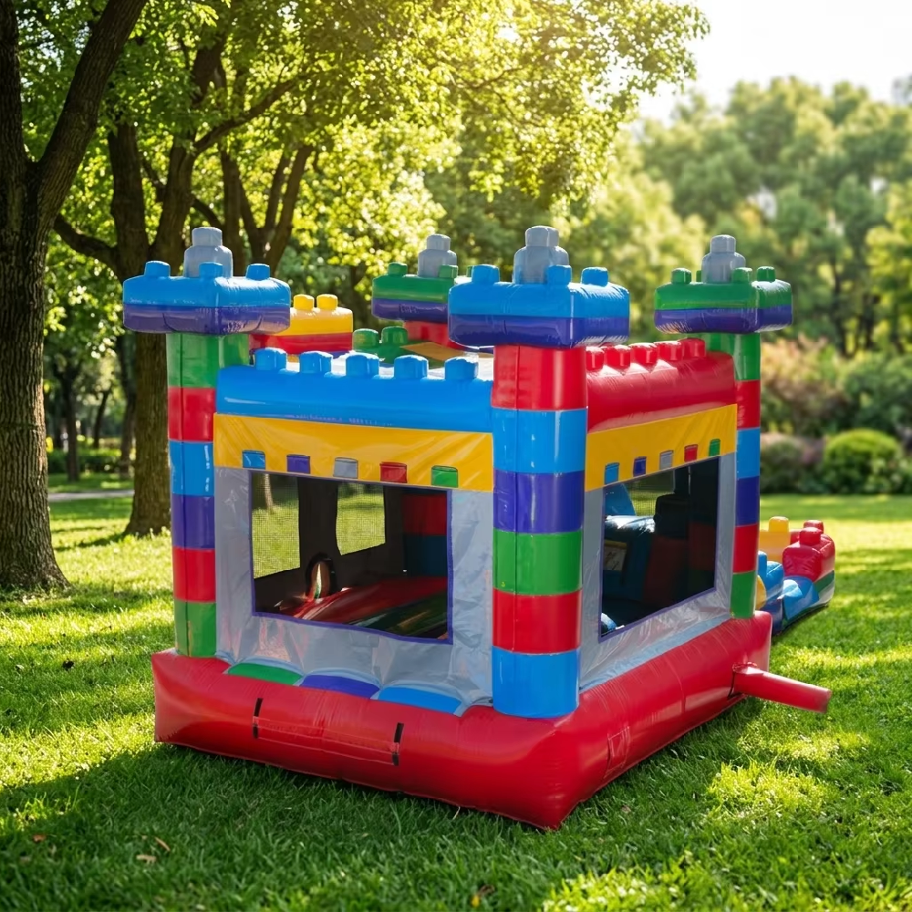 KFC131-The Block Inflatable Bounce House Jumper Building Block Bounce House Bouncy Castle Adult Large Inflatable Bouncer