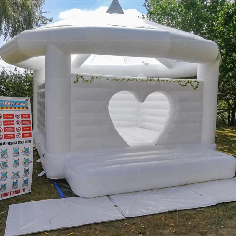 KFC136-Wedding Inflates Castle Best Quality Adults Inflates White Castle Outdoor White Bounce House