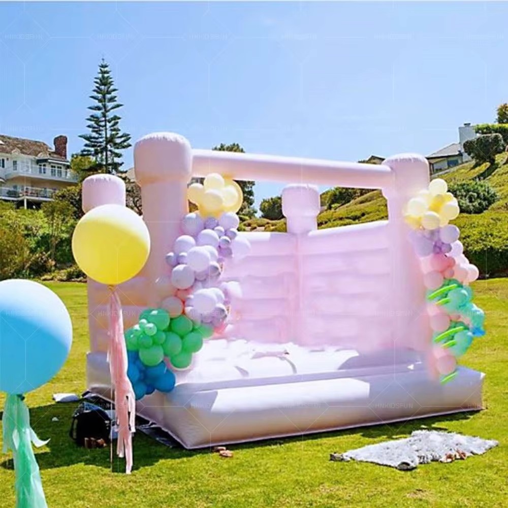 KFC139-Princess Inflatable Bounce House pink Bouncy Castle Wedding Themed Bouncer