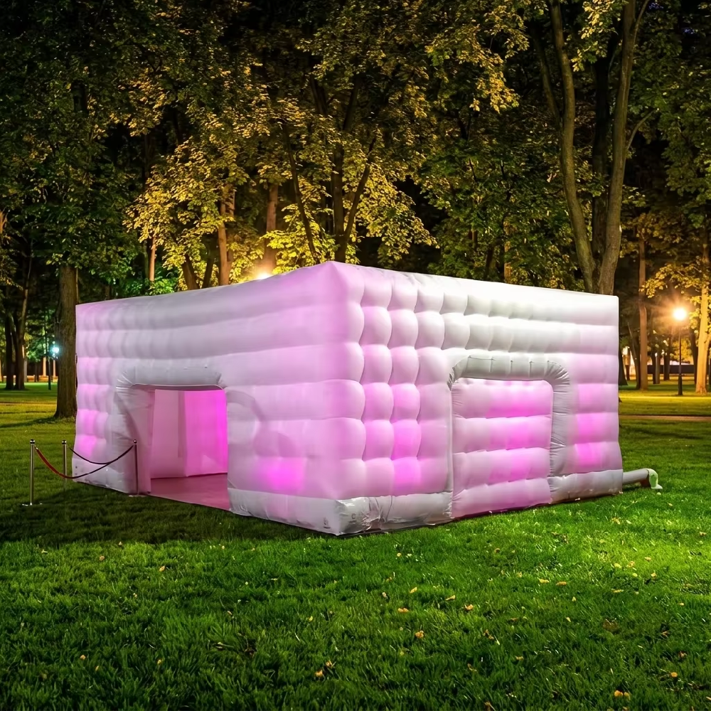 KFT015-Outdoor Nightclub Tent Colorful LED Light Inflatable Mobile Party Tent for Outdoor Events