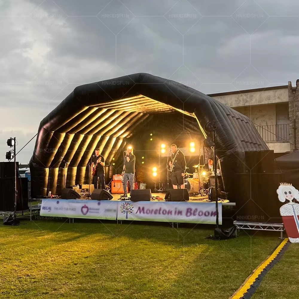 KFT039-Large Inflatable Stage Tent Outdoor Inflatable Stage Cover Inflatable Dome Stage Cover Party Tent for Outdoor