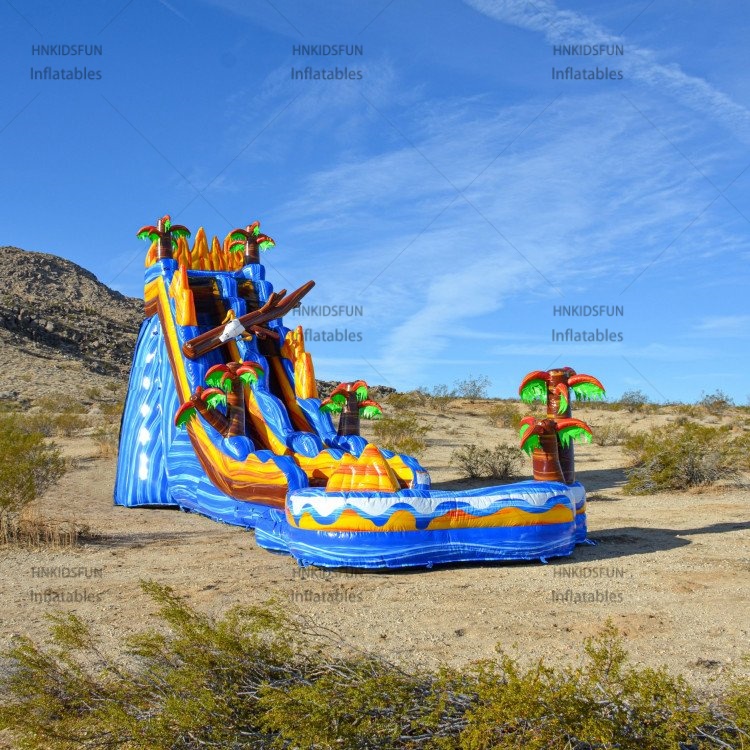 KFS109-Commercial Grade Water Slide Castle Inflatable Water Slide with Swimming Splash Pool Branches Tree Slide for Kids and Adults