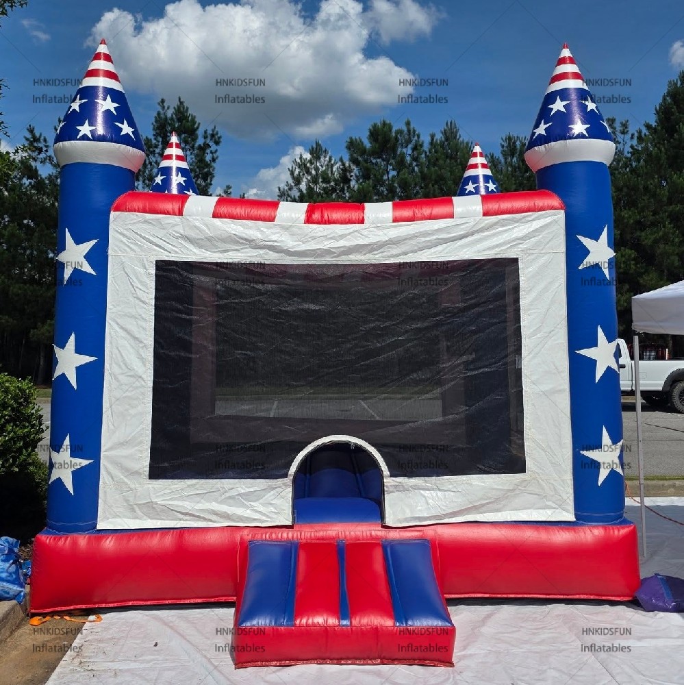 KFC163-High-quality Backyard Small Inflatable Jumping America Castle Bouncer for Sale