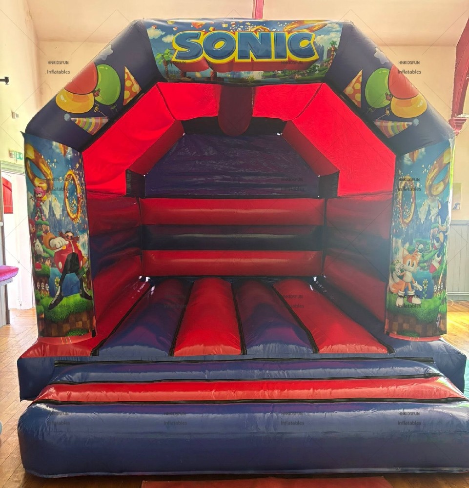 KFC174-Sonic Inflatable Bounce House Combo Jumper Commercial Party Hire Inflatable Bouncer Bouncy Castle for Kids