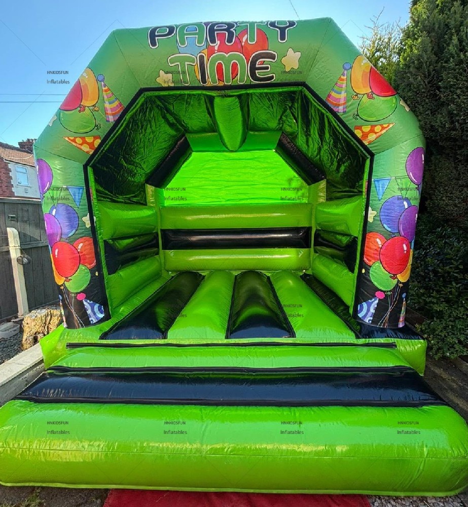 KFC175-0.55mm PVC Inflatable Play Castle with Blower 800kg for Birthday Party Backyard Family Gathering