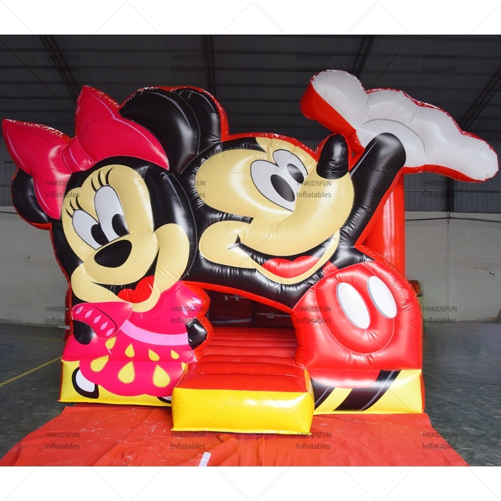KFC186 Mickey and Minnie Inflatable Bounce House Commercial Grade Bouncer for Kids Birthday Party Outdoor Events and Family Entertainment