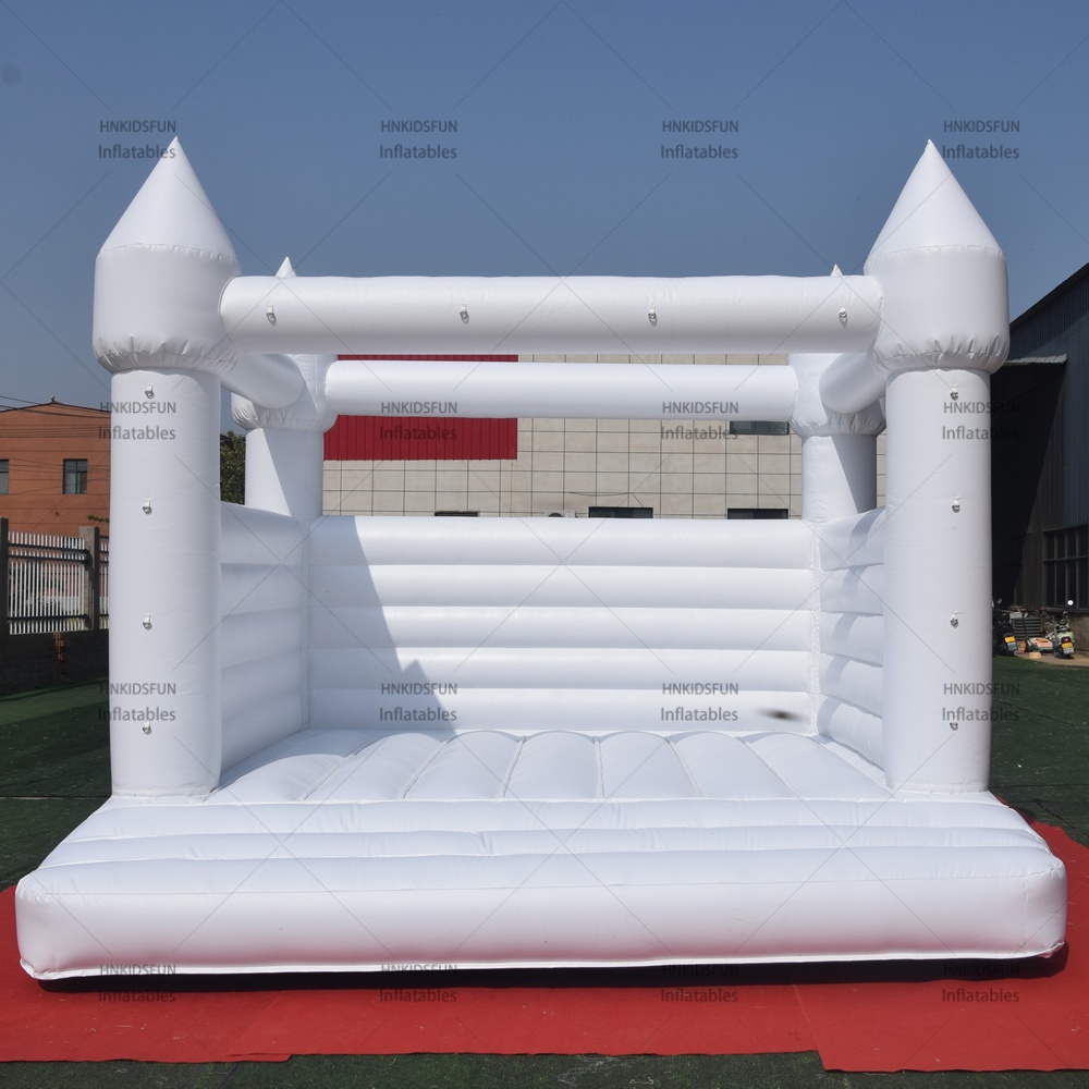 KFC192 White Castle Inflatable Bounce House Commercial Grade Bouncer for Kids Birthday Parties Outdoor Events and Family Entertainment