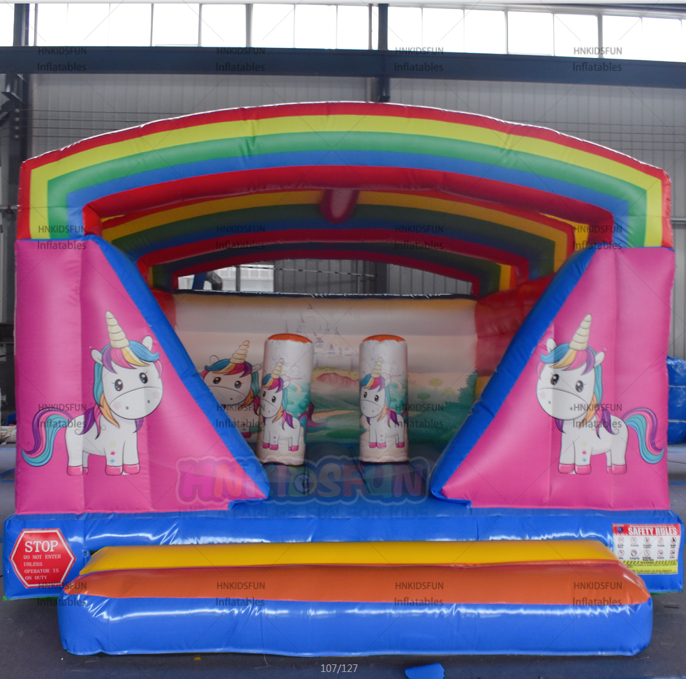 KFC196 Small Inflatable Bouncer Commercial Kids Bounce House with Custom Theme for Indoor Outdoor Party Rental