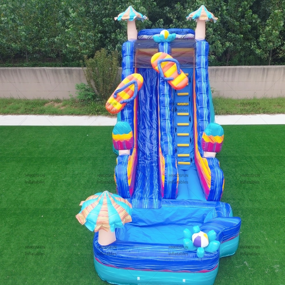 KFS139 Commercial Beach Water Slide Inflatable Water Slide for Water Park Outdoor Amusement Park