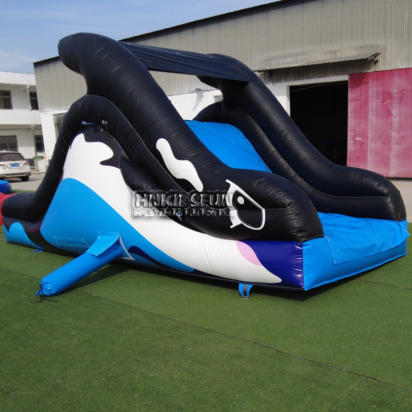 KFS141 Kids Commercial PVC Inflatable Water Bounce Castle with Water Slide for Outdoor Water Park Carnival & Family Party Rental